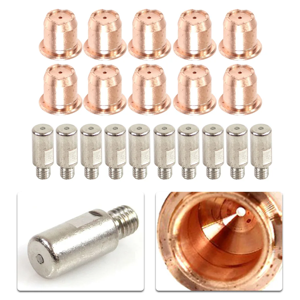 20pcs Plasma Electrode PR0105 Tip PR0102-10 For Trafi Met S45 25 Plasma Cutting Torch High Quality Welding Consumables
20pcs Plasma Electrode PR0105 Tip PR0102-10 For Trafi Met S45 25 Plasma Cutting Torch High Quality Welding Consumables