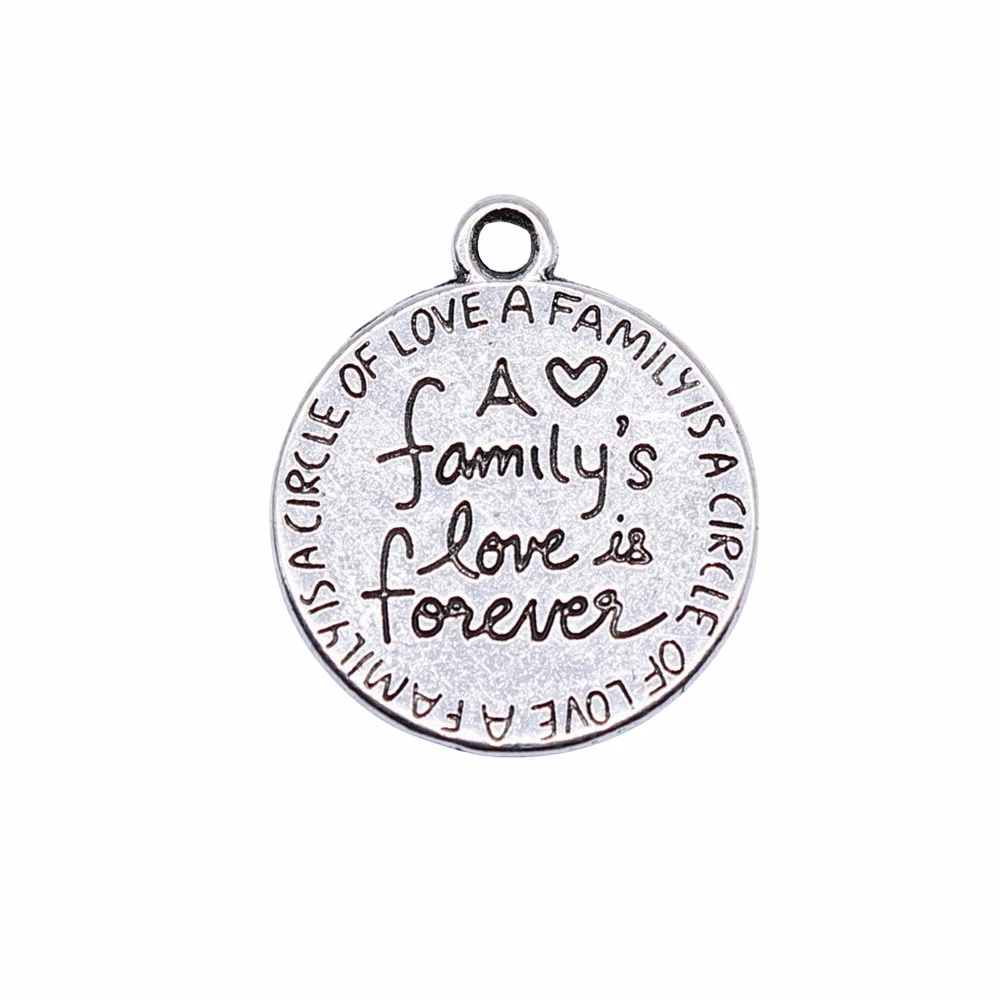 10pcs/lot 17x17mm Family Plate Charms For Jewelry Making Antique Silver Color 0.67x0.67inch
10pcs/lot 17x17mm Family Plate Charms For Jewelry Making Antique Silver Color 0.67x0.67inch