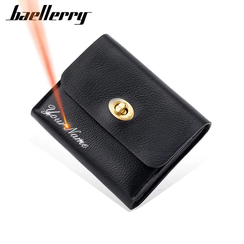 Baellerry Free Name Engraving Women Short Wallets Simple Slim Card Holder Brand Female Wallet Quality Small Women's Money Clips
Baellerry Free Name Engraving Women Short Wallets Simple Slim Card Holder Brand Female Wallet Quality Small Women's Money Clips