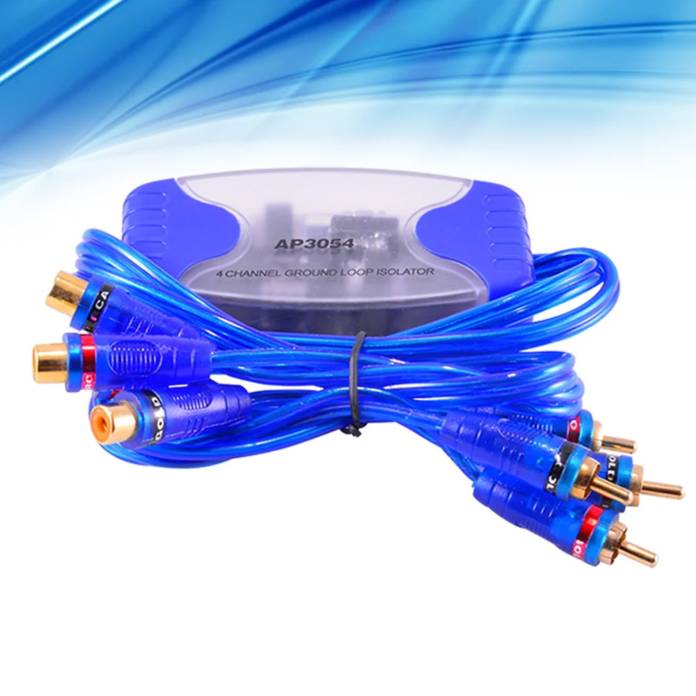 

4 Channel Eliminator Automotive Speakers Wire with Banana Plug Ground Loop Isolator