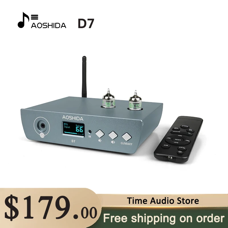 AOSHIDA D7 LDAC Bluetooth 5,1 сбалансированный декодер HIFI трубчатый предусилитель 3,5 мм усилитель для наушников 120 МВт Универсальный плеер XLR DAC
AOSHIDA D7 LDAC Bluetooth 5,1 сбалансированный декодер HIFI трубчатый предусилитель 3,5 мм усилитель для наушников 120 МВт Универсальный плеер XLR DAC