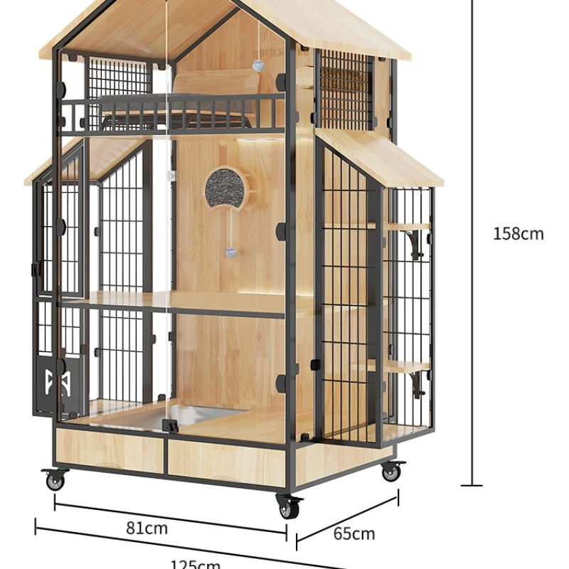 

Villa Luxury Home Use No Land Occupation Multiple Cats Super Large Full View Nest Cage Cabinet House