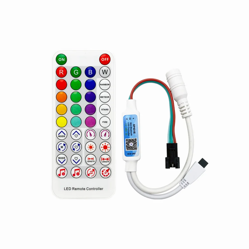 SP621E Miniature Bluetooth Phantom Music LED Controller APP Bluetooth Phantom Controllers for Various LED Strip Lights
SP621E Miniature Bluetooth Phantom Music LED Controller APP Bluetooth Phantom Controllers for Various LED Strip Lights