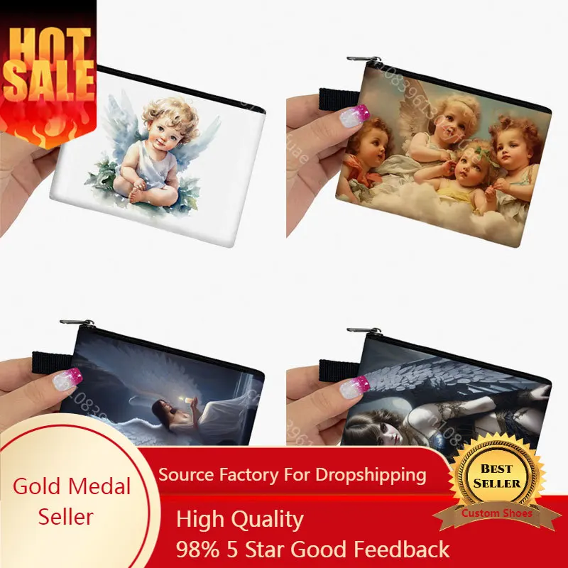 Vintage Oil Painting Print Coin Purses Women Angel Wallet Zipper Pouch Girls Mini Handbag Money Bags Card Keychain Holder Bag
Vintage Oil Painting Print Coin Purses Women Angel Wallet Zipper Pouch Girls Mini Handbag Money Bags Card Keychain Holder Bag