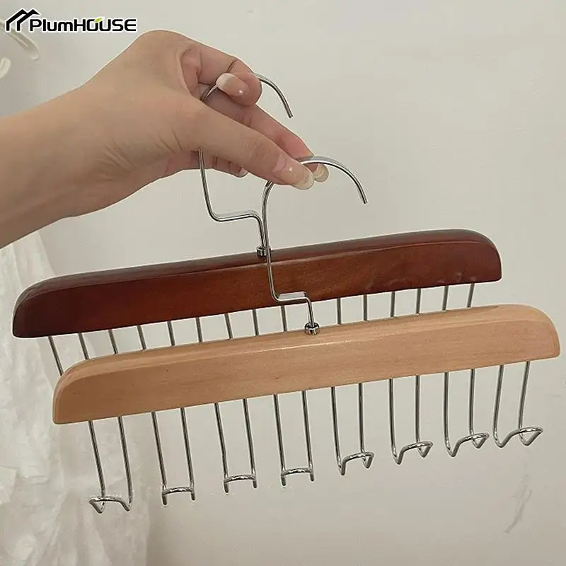 1Pc Wood Belts Camisole Clothes Hanger 8 Hooks Tie Hats Organizer Rack Non Slip Space Saving Wardrobe Clothing Storage Holder
1Pc Wood Belts Camisole Clothes Hanger 8 Hooks Tie Hats Organizer Rack Non Slip Space Saving Wardrobe Clothing Storage Holder