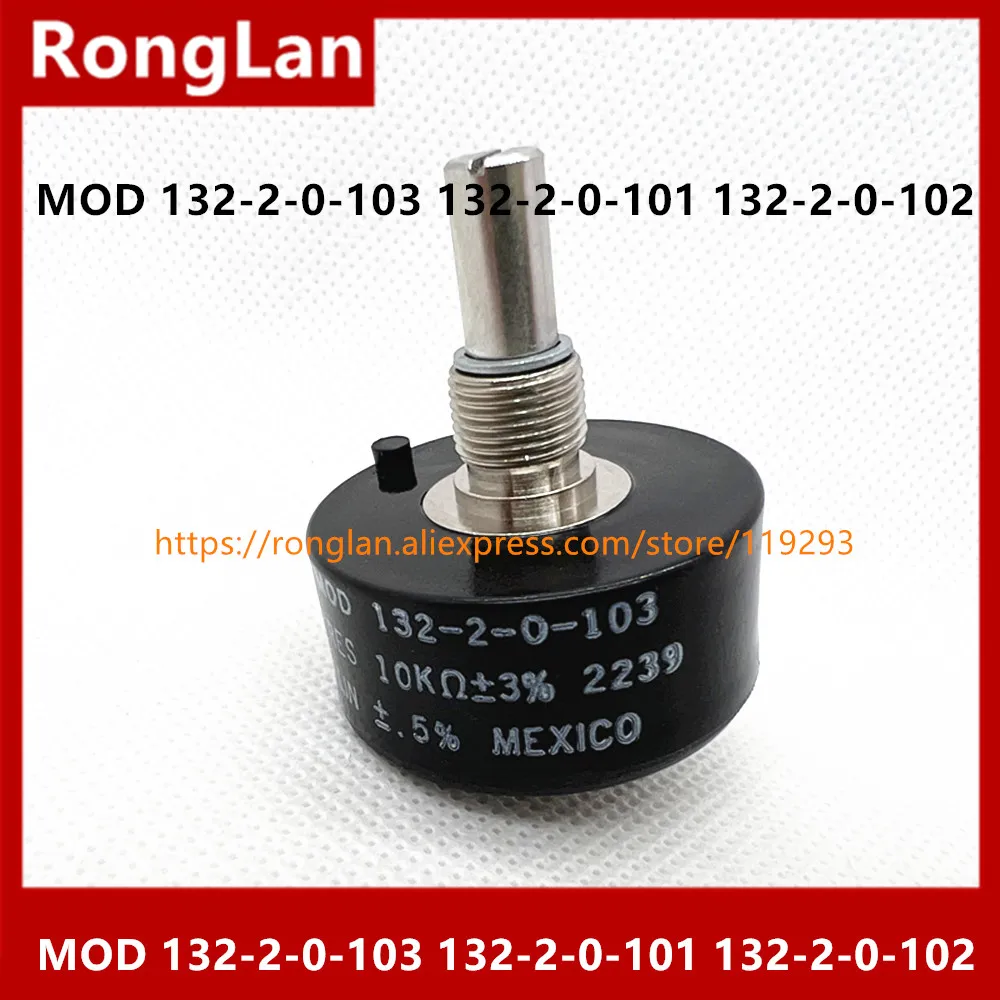 

MOD 132-2-0-103 10K ± 3% 132-2-0-101 100R MOD132-2-0-102 1K Vishay original imported rotary potentiometer, winding