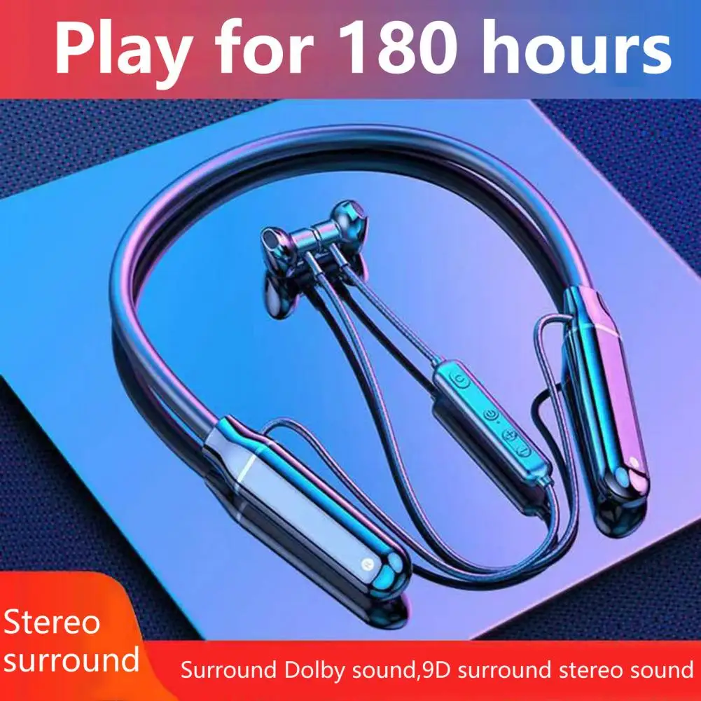 A11 Neckband Earphone Magnetic Long Standy Time Bass Stereo Wireless Bluetooth-compatible Headset with Mic for Sport
A11 Neckband Earphone Magnetic Long Standy Time Bass Stereo Wireless Bluetooth-compatible Headset with Mic for Sport