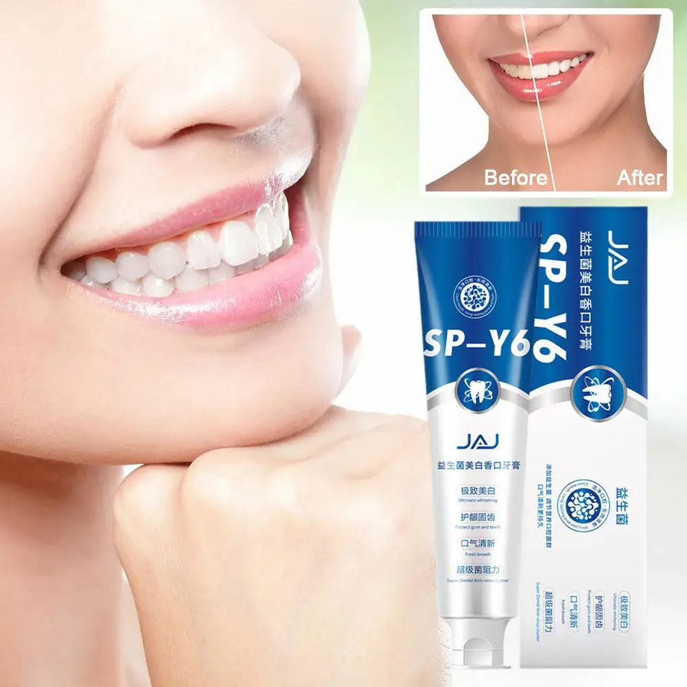 Probiotic Repairing Whitening Toothpaste Yellow Teeth Tooth Stains Removing Refresh Breath Cleaning Oral Hygiene Care Oral G0U6
Probiotic Repairing Whitening Toothpaste Yellow Teeth Tooth Stains Removing Refresh Breath Cleaning Oral Hygiene Care Oral G0U6
