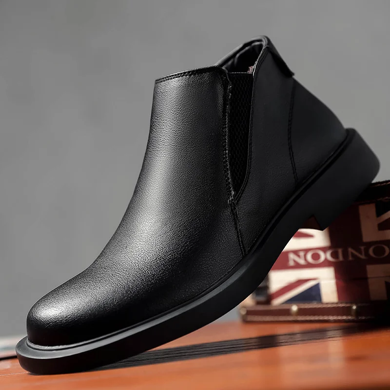 Winter Chelsea Boots Men Genuine Leather Ankle Boots Platform Shoes Casual Business Shoes 2023 Fall Winter Slip on Shoes for Men
Winter Chelsea Boots Men Genuine Leather Ankle Boots Platform Shoes Casual Business Shoes 2023 Fall Winter Slip on Shoes for Men