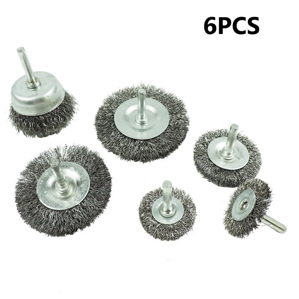 6pcs Wire Brush Wheel Cup Brush Set Steel Wheel Brushes Polishing Brushes For Grinder Drill Rotary Tools Electric Abrasive Tool
6pcs Wire Brush Wheel Cup Brush Set Steel Wheel Brushes Polishing Brushes For Grinder Drill Rotary Tools Electric Abrasive Tool