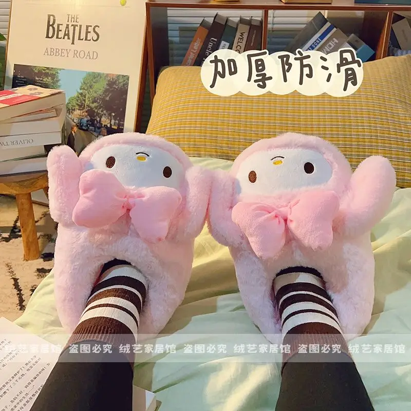 Sanrio, Hello Kitty тапочки Kuromi My Melody Cinnamoroll плюшевые теплые домашние туфли Hello Kitty плюшевые хлопковые туфли подарок для девушки
Sanrio, Hello Kitty тапочки Kuromi My Melody Cinnamoroll плюшевые теплые домашние туфли Hello Kitty плюшевые хлопковые туфли подарок для девушки