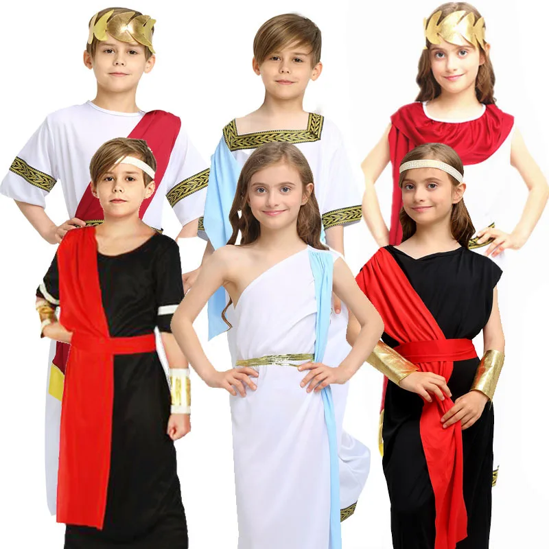 Greek Queen Long Dress for Kids Adult Roman Goddess Costumes Men Women Girls Boys Carnival Halloween Clothing
Greek Queen Long Dress for Kids Adult Roman Goddess Costumes Men Women Girls Boys Carnival Halloween Clothing