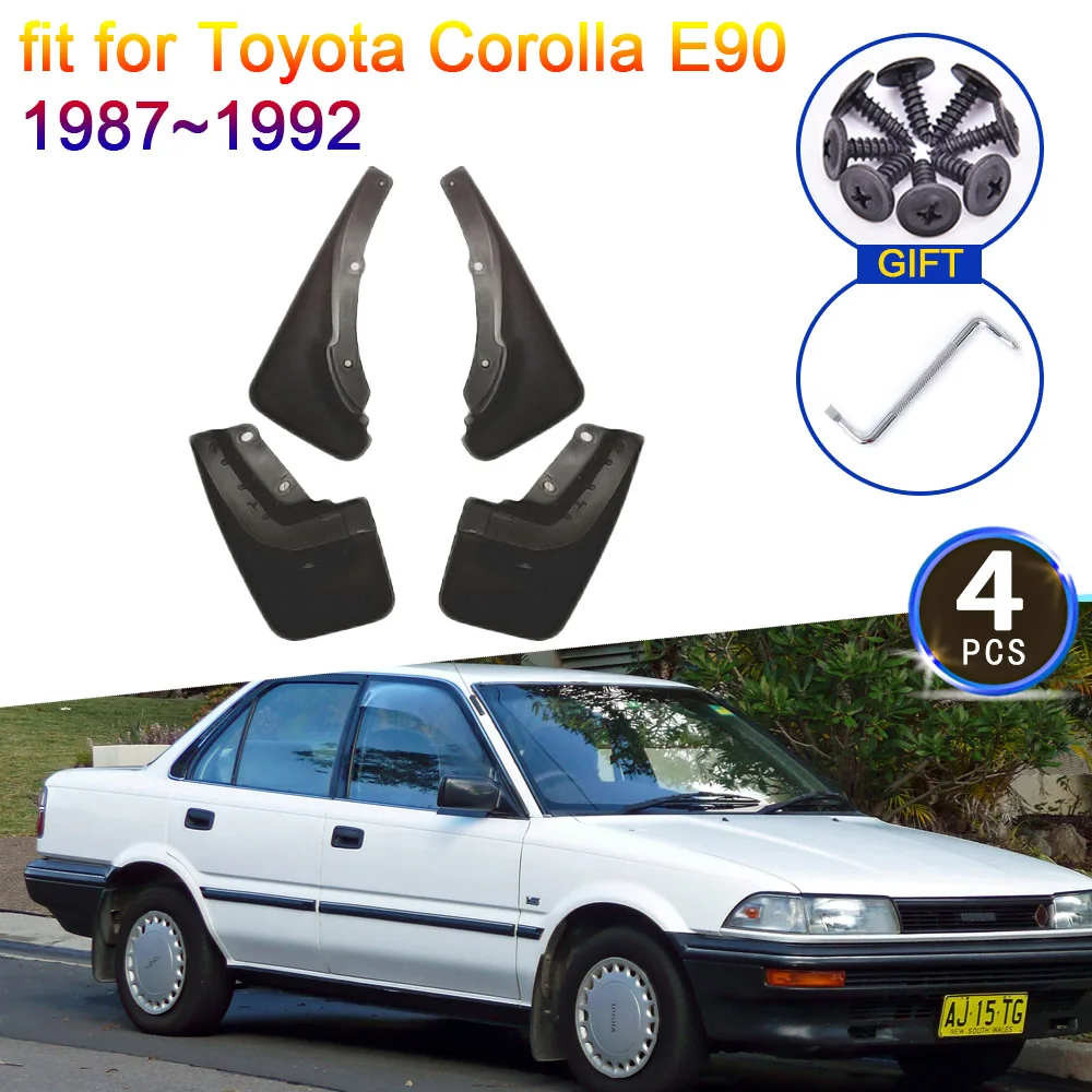

For Toyota Corolla E90 AE90 1987 1988 1989 1990 1991 1992 Mud Flaps Mudguards Splash Guards Front Wheel Fender Flare Accessories