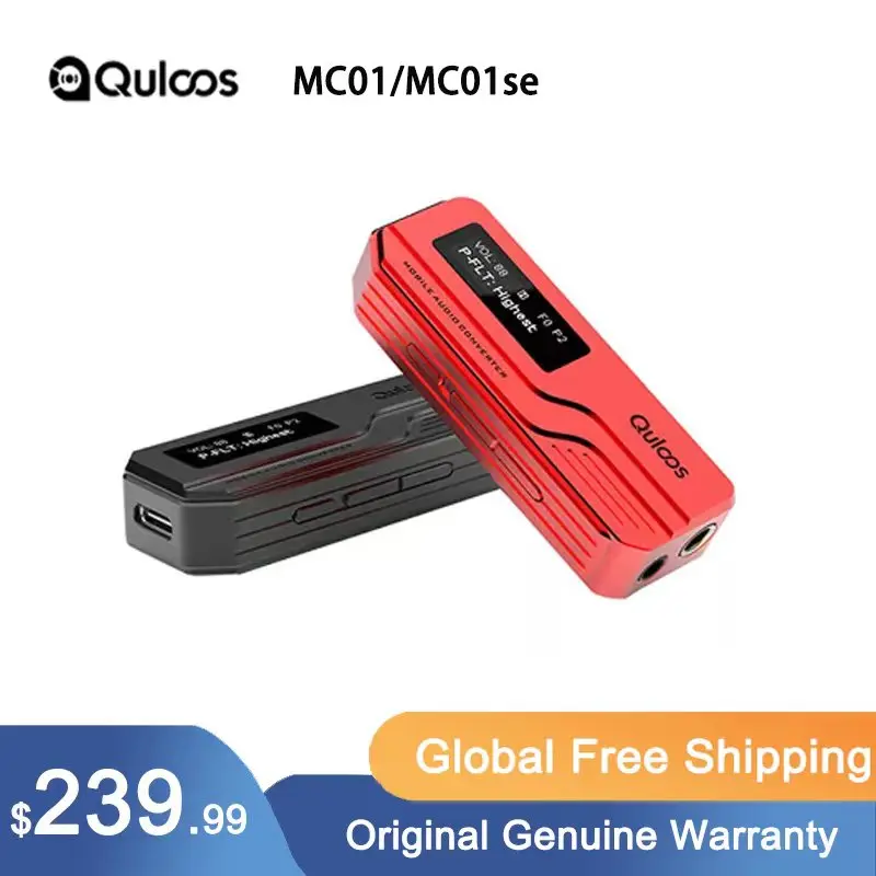QULOOS QLS MC01/MC01se Portable USB DAC/AMP Dual Flagship CS43131 HiFi Decoder Headphone Amplifier
QULOOS QLS MC01/MC01se Portable USB DAC/AMP Dual Flagship CS43131 HiFi Decoder Headphone Amplifier