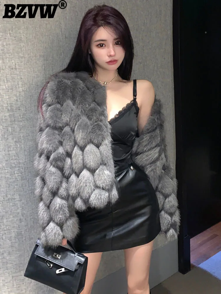 BZVW Fashion Temperament Fake Fur Coat Women's 2023 Autumn Winter New Chic Designer Long Sleeve Jacket Female Trend 25X2425
BZVW Fashion Temperament Fake Fur Coat Women's 2023 Autumn Winter New Chic Designer Long Sleeve Jacket Female Trend 25X2425