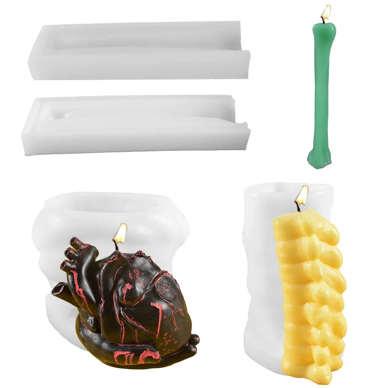 Human Organ Candle Silicone Mold Bone Marrow Bone Heart DIY Aromatherapy Gypsum Candle Halloween Decor Reusable Silicone Mold
Human Organ Candle Silicone Mold Bone Marrow Bone Heart DIY Aromatherapy Gypsum Candle Halloween Decor Reusable Silicone Mold