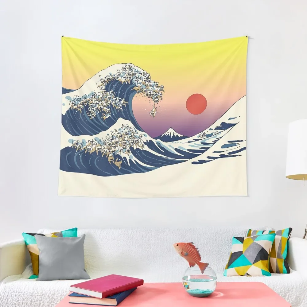 

The Great Wave of Cat Tapestry Custom Bedrooms Decor Bedroom Decoration Room Decorations Aesthetics Tapestry