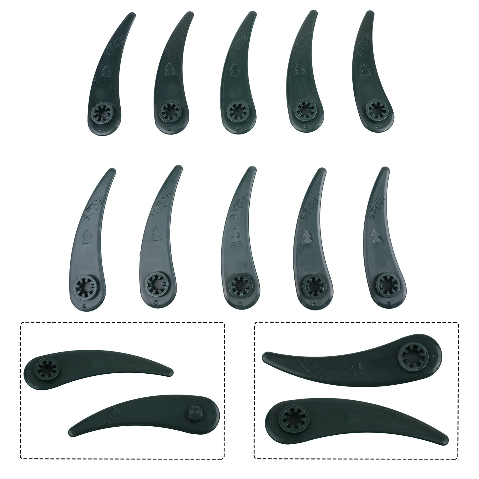 10pcs Trimmer Blades For Bosch Durablade ART 26-18Li ART 23-18 Li 1083-B3-0009 Cordless Grass Trimmer Plastic Lawn Mower Parts
10pcs Trimmer Blades For Bosch Durablade ART 26-18Li ART 23-18 Li 1083-B3-0009 Cordless Grass Trimmer Plastic Lawn Mower Parts