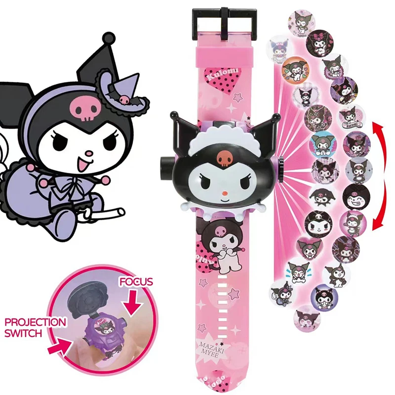 Anime Sanrio Projection Light-emitting Watch Kulomi Big-eared Dog Melody Electronic Watch For Cartoon Children's Toys
Anime Sanrio Projection Light-emitting Watch Kulomi Big-eared Dog Melody Electronic Watch For Cartoon Children's Toys