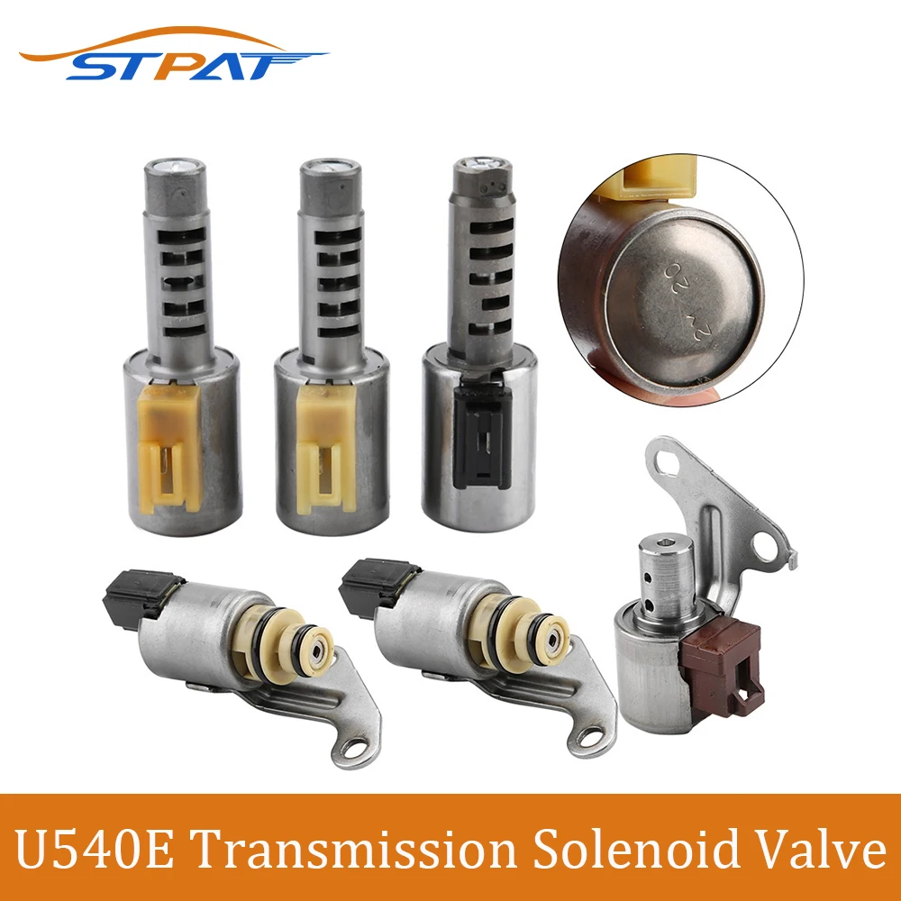 

STPAT 6pcs U540E U540 Car Automatic Transmission solenoid Kit For Toyota Daihatsu Vios A4LB1