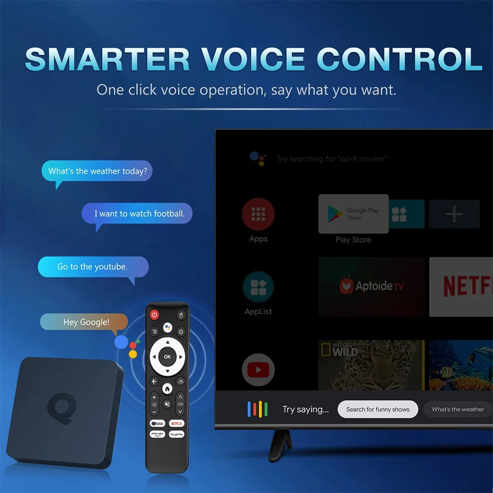 Sc34446b317ea4dd0ac3ed84d38be36c5N Smart Android16 TV Box Q1 8GB+256GB Allwinner H313 Google Assistant 8K Video Bluetooth6.0 Media Player Very Fast Set Top Box
