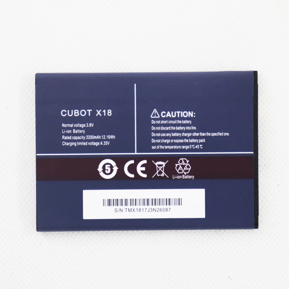 ISUNOO 2022 Year Original 3.8V 3200mAh CUBOT X18 Battery Replacement for CUBOT X 18 Smart Phone
ISUNOO 2022 Year Original 3.8V 3200mAh CUBOT X18 Battery Replacement for CUBOT X 18 Smart Phone