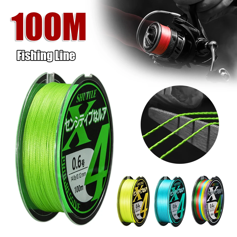 11LB-35LB 4 Strands Braided 100M Fishing Line PE Line Braided Fishing Wire Carp Fishing Freshwater Saltwater Fishing Accessories
11LB-35LB 4 Strands Braided 100M Fishing Line PE Line Braided Fishing Wire Carp Fishing Freshwater Saltwater Fishing Accessories