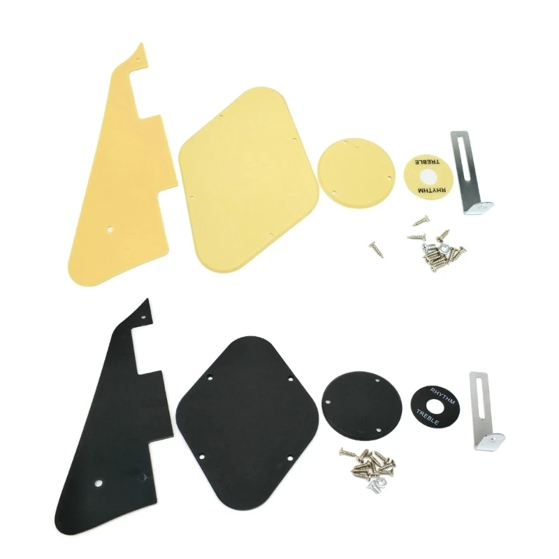 1Ply Electric Guitar Pickguard Scratch Plate Backplate Covers with Bracket for Les Styles Guitar Replacement
1Ply Electric Guitar Pickguard Scratch Plate Backplate Covers with Bracket for Les Styles Guitar Replacement