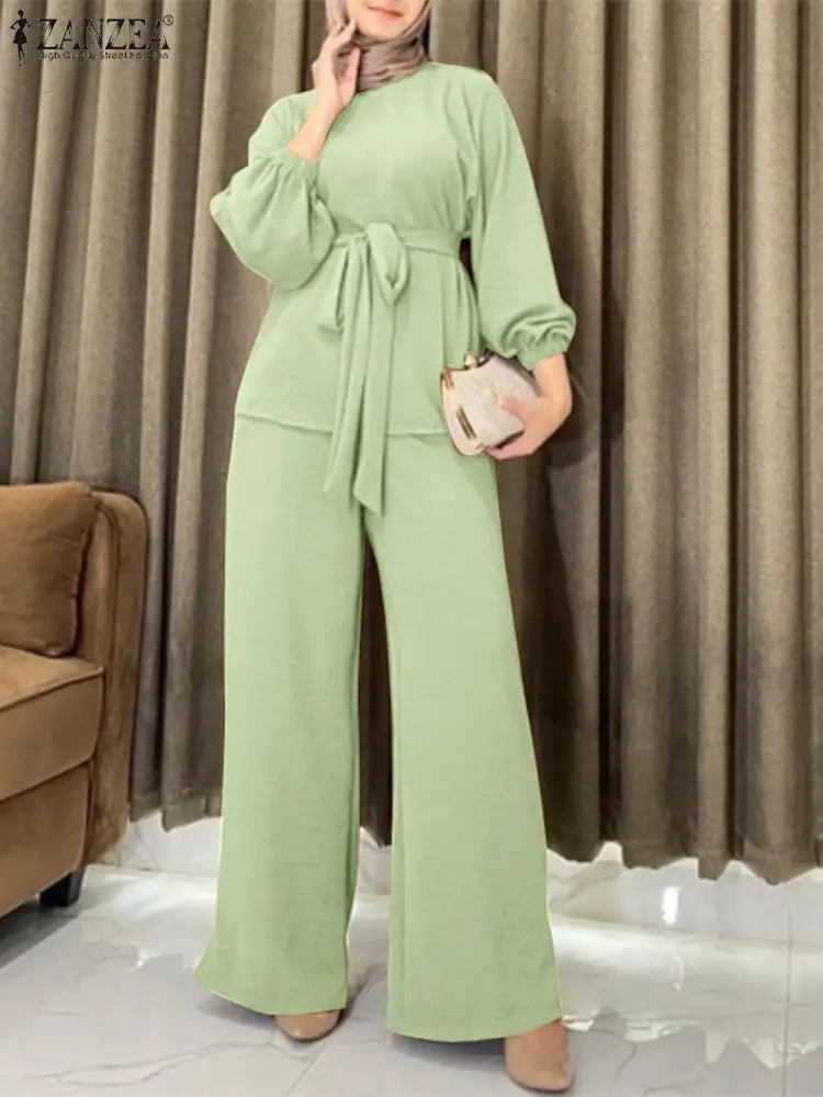 2023 ZANZEA Two Piece Sets Womens Fashion Urban Tracksuit Autumn Muslim Outifits Solid Loose Work Matching Set Abaya Pants Sets
2023 ZANZEA Two Piece Sets Womens Fashion Urban Tracksuit Autumn Muslim Outifits Solid Loose Work Matching Set Abaya Pants Sets