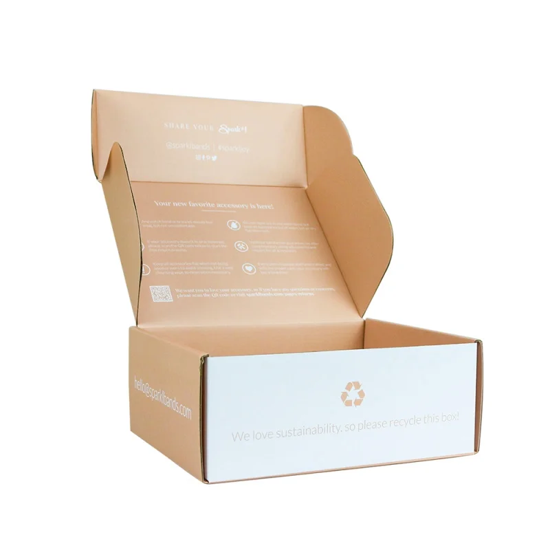 Tradineur - Caja de cartón para lote de Navidad, caja plegable con