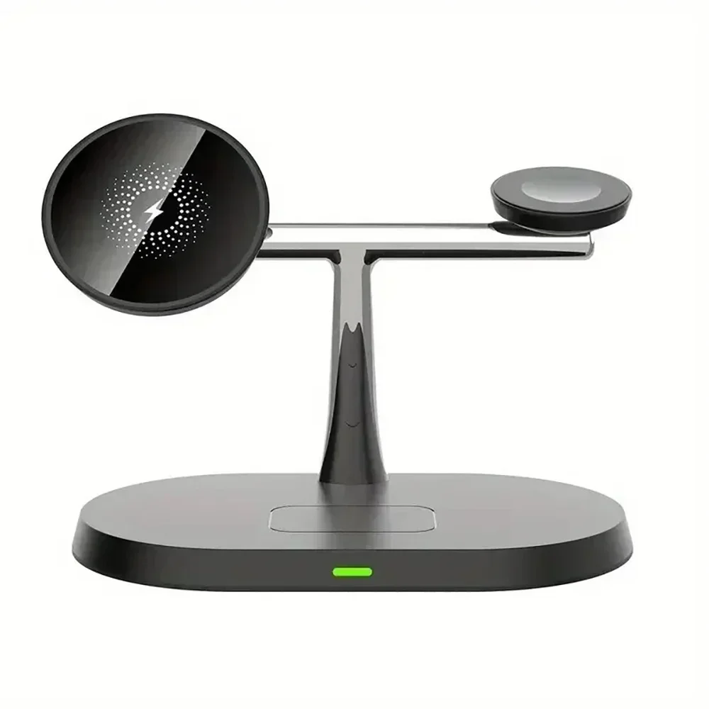 Wireless Charger Stand Magnetic for iPhone 15 14 13 12 Pro Max Apple Watch 9 8 7 Airpods Pro 3 In 1 Fast Phone Charging Sation Wireless Charger Stand Magnetic for iPhone 15 14 13 12 Pro Max Apple Watch 9 8 7 Airpods Pro 3 In 1 Fast Phone Charging Sation
