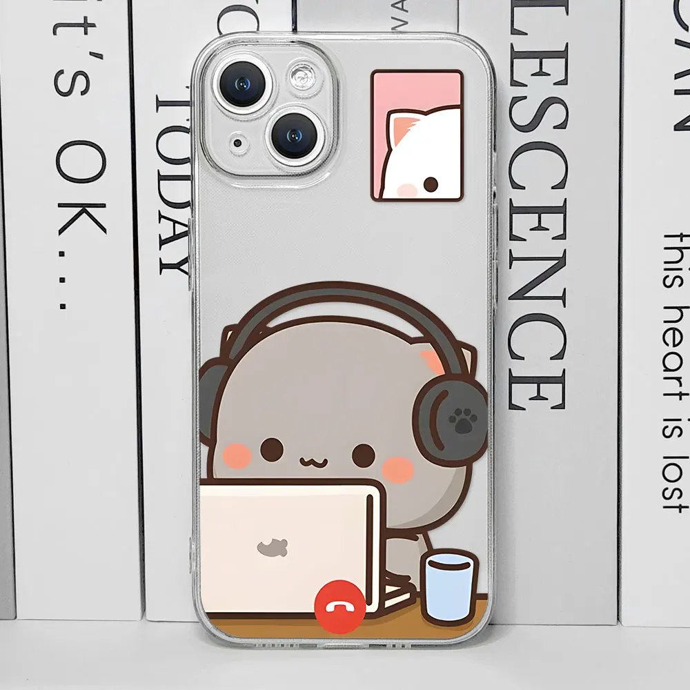 Cute Peach Mochi Cat Couple Phone Case for IPhone 16 15 14 13 12 11 Pro MAX XS X SE2 7 8 Plus Lover Pairs Clear Soft Cover Shell Cute Peach Mochi Cat Couple Phone Case for IPhone 16 15 14 13 12 11 Pro MAX XS X SE2 7 8 Plus Lover Pairs Clear Soft Cover Shell