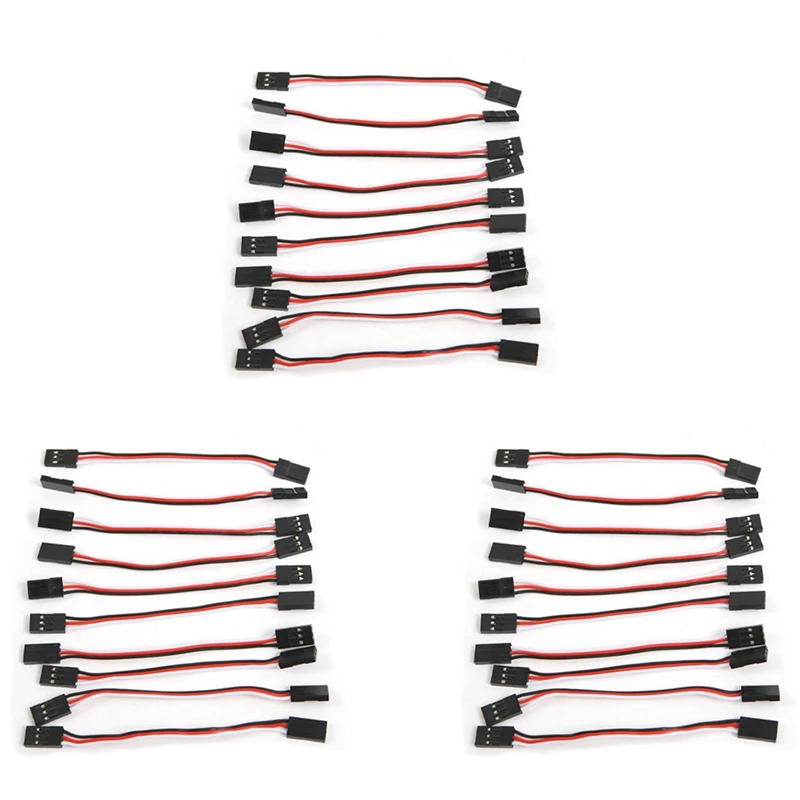 

30Pcs 10Cm Servo Extension Lead Wire Cable MALE TO MALE