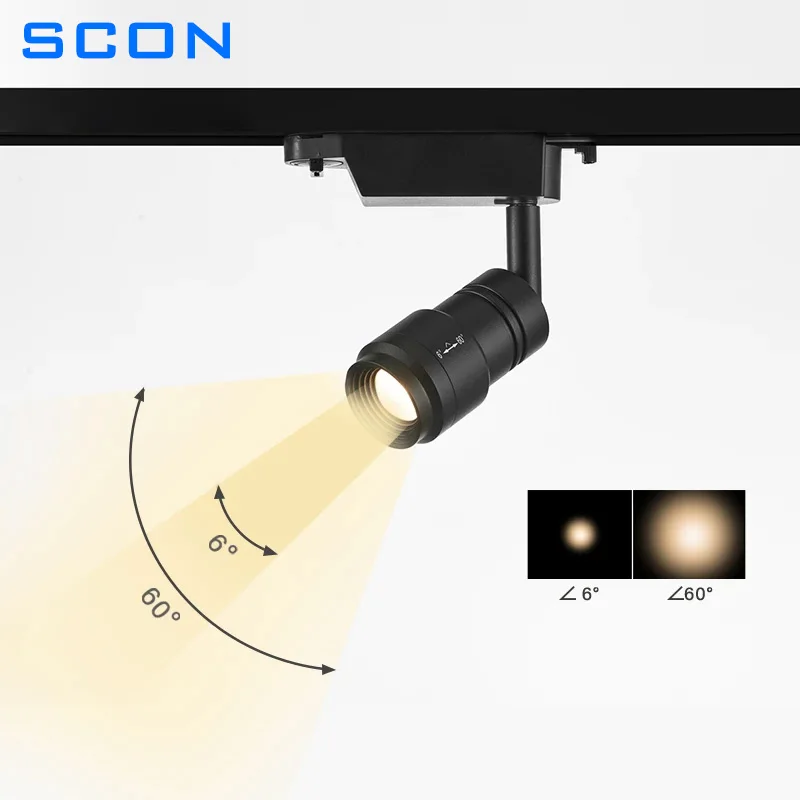 SCON Led Track Light COB Track Light Wall Light Adjust Bean Angle Spot Light Led 7W Spotlight Clothing Store Home 110V-240V
SCON Led Track Light COB Track Light Wall Light Adjust Bean Angle Spot Light Led 7W Spotlight Clothing Store Home 110V-240V