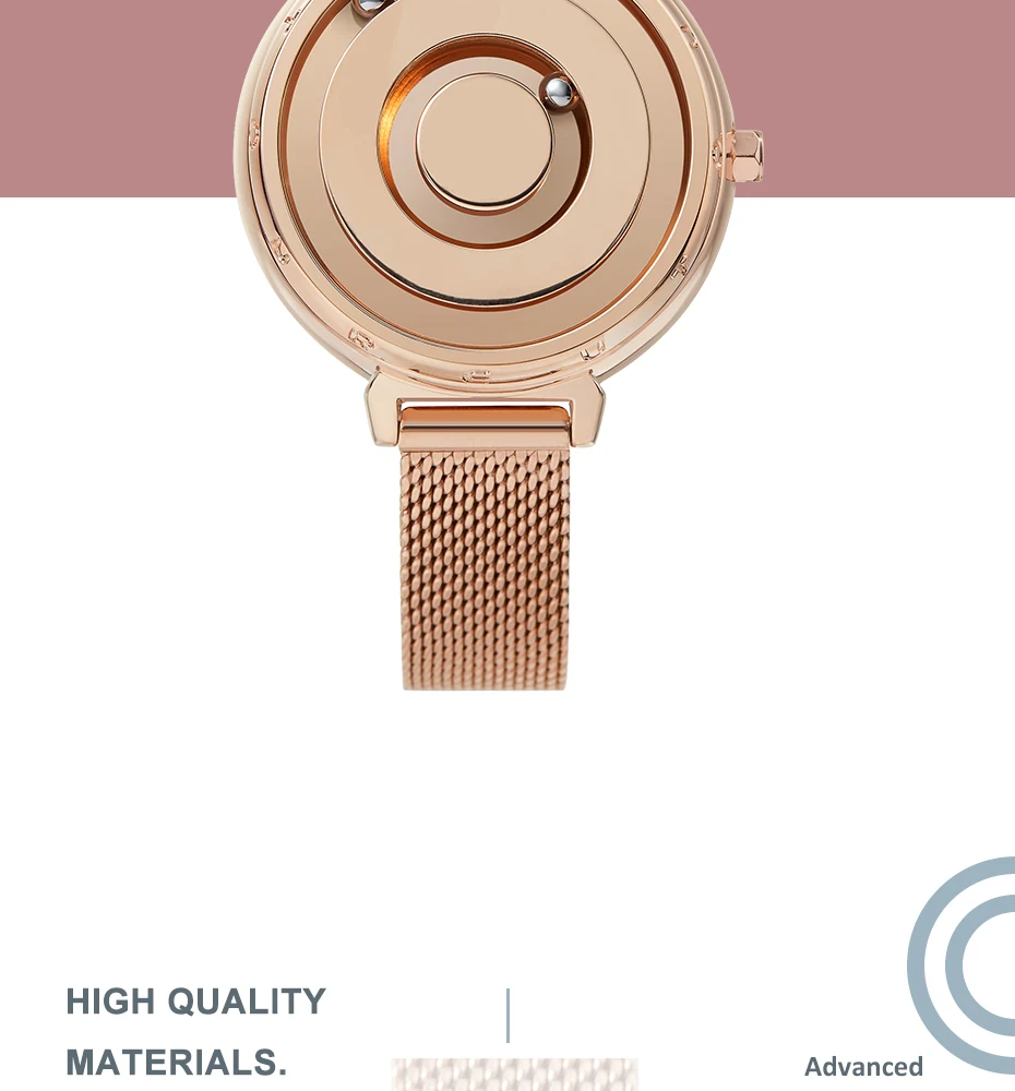 Eutour New Original Magnetic Rosegold Trend Women's Watch Female Student Quartz Minimalist Plant Fashion Stainless Steel Belt Eutour New Original Magnetic Rosegold Trend Women's Watch Female Student Quartz Minimalist Plant Fashion Stainless Steel Belt