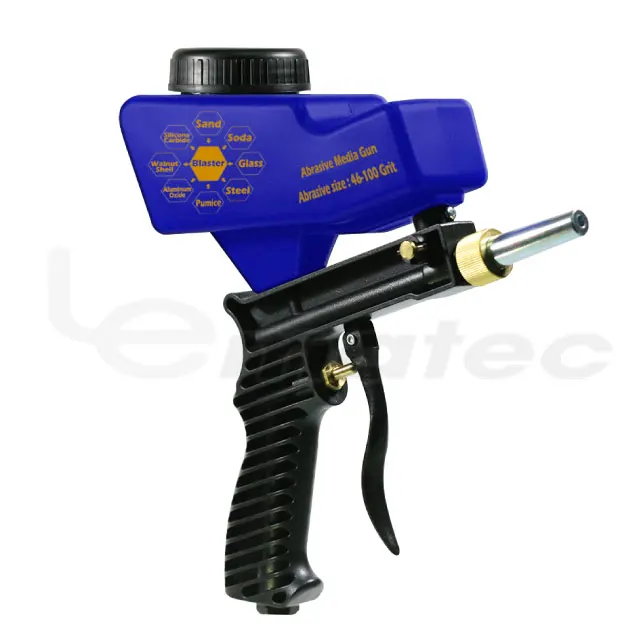 

LEMATEC Gravity Feed Sandblasting gun Air Sandblast sand spray gun for rust remove Sandblaster air tools