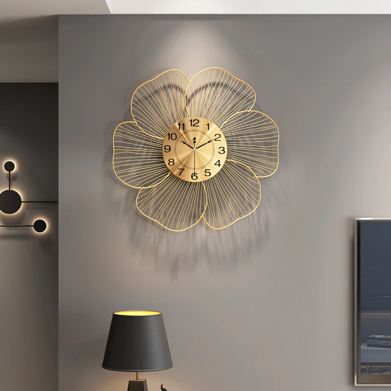 

Minimalism Simple Wall Clocks Originality Fashion Light Luxury Wall Clocks Iron Art Vintage Orologio Da Parete Home Decoration