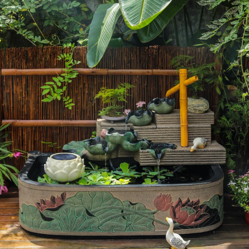 Ландшафтный новый очиститель воды в китайском стиле, фонтан, вода, ландшафт, терраса, декоративные украшения из струящейся воды
Ландшафтный новый очиститель воды в китайском стиле, фонтан, вода, ландшафт, терраса, декоративные украшения из струящейся воды