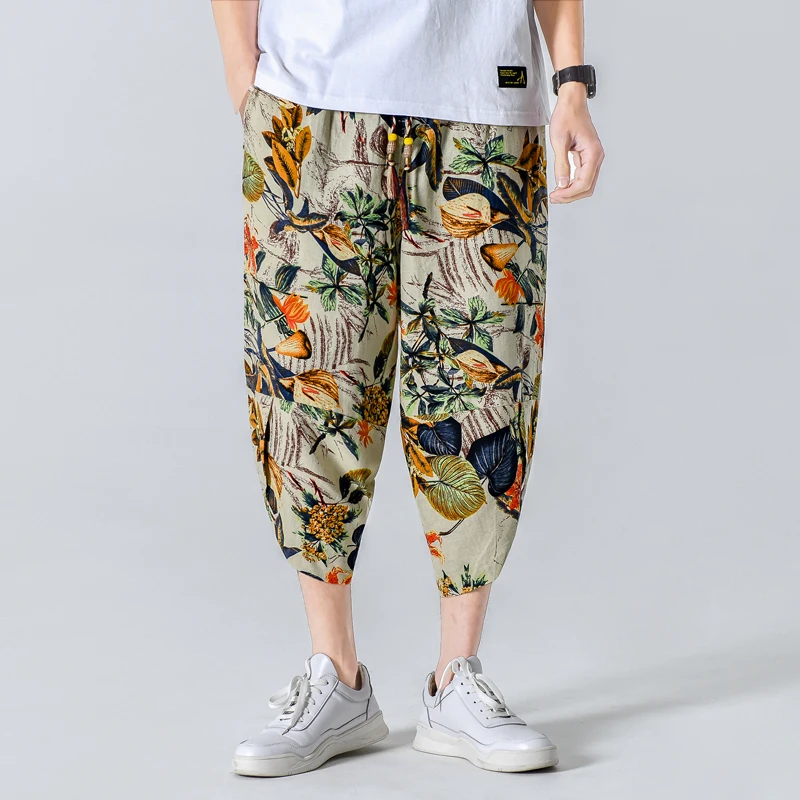 2023 New Linen Capris Men's Chinese Style Oversized Loose Print Summer Shorts Personalized Casual Pants M-5XL
2023 New Linen Capris Men's Chinese Style Oversized Loose Print Summer Shorts Personalized Casual Pants M-5XL