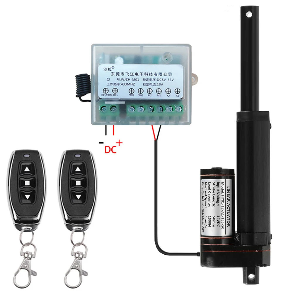 24V Linear Actuator with Remote Control DC 24V 50mm-400mm Stroke Length Metal Gear DC Electric Drive Window Opener Linear Motor
24V Linear Actuator with Remote Control DC 24V 50mm-400mm Stroke Length Metal Gear DC Electric Drive Window Opener Linear Motor