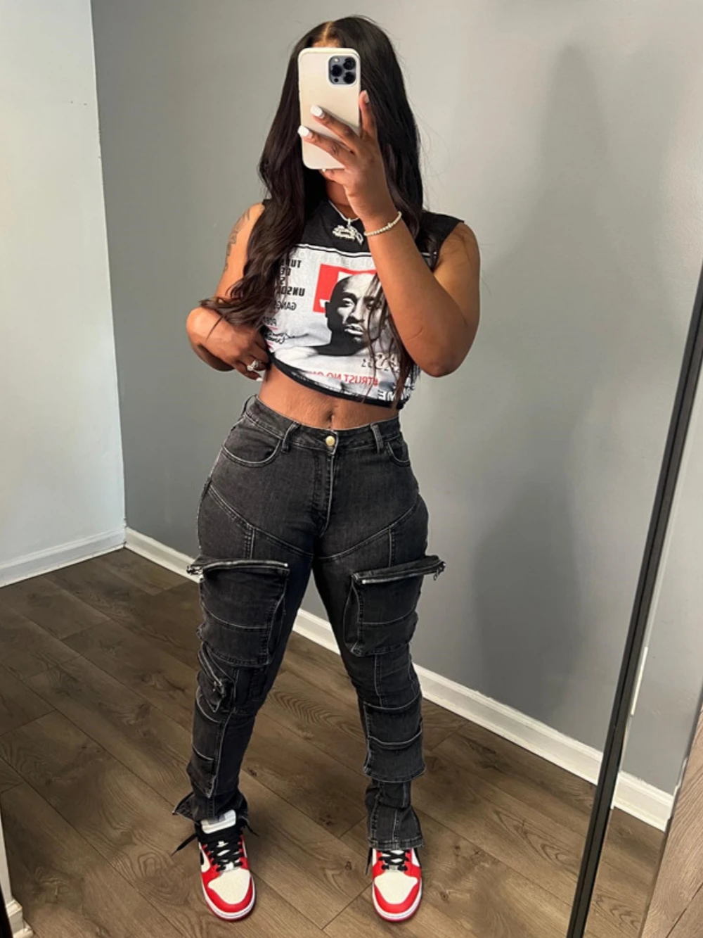 Fashion Women Slim Jeans Multi-Mouth Bag Mid-Waist Splicing Casual Ladies Solid Color Autumn Comfortable Denim Pants
Fashion Women Slim Jeans Multi-Mouth Bag Mid-Waist Splicing Casual Ladies Solid Color Autumn Comfortable Denim Pants
