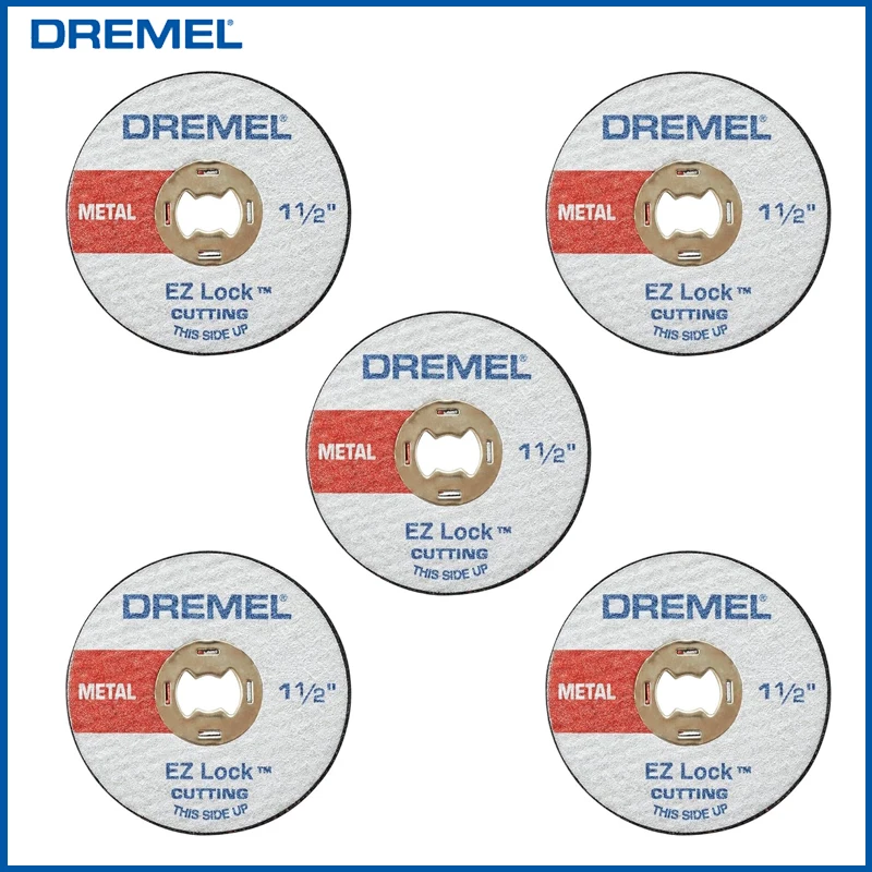 

Отрезное колесо Dremel EZ456 EZ Lock усиленный роторный инструмент режущий диск 1 1/2 дюйма (38,1 мм) Диаметр колеса для резки металла 5 шт.