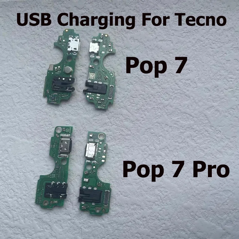 

New For Tecno Pop 7 Pro Charging Port Flex Cable Fast Charger Dock Connector Repair Part BF6 BF7