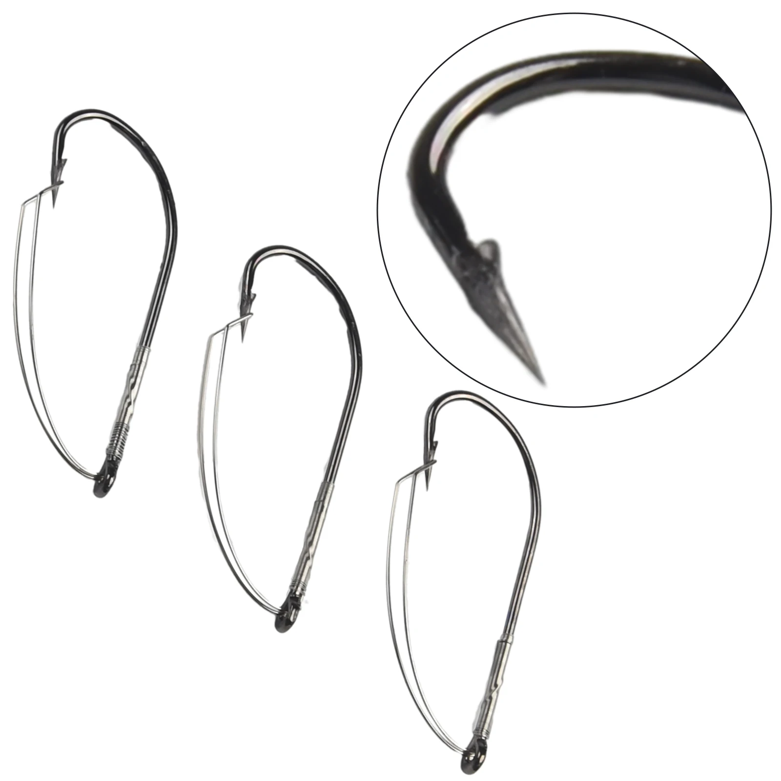10pcs/Box Reusable Hook Ring Included Catch More Bass With These Weedless Fishing Hooks With Lure Bait Holder Fishing Tackle
10pcs/Box Reusable Hook Ring Included Catch More Bass With These Weedless Fishing Hooks With Lure Bait Holder Fishing Tackle