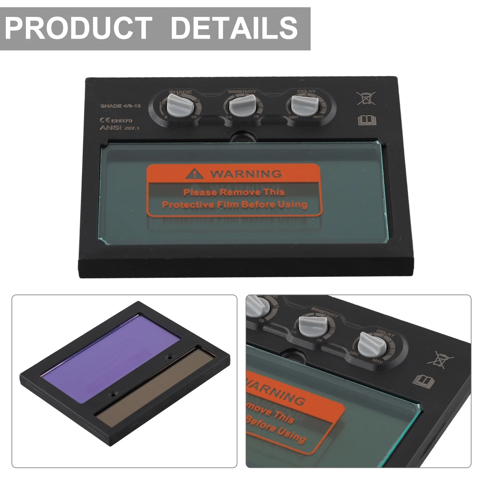 Brand New High Quality Industrial Welding Filter 1 Pc LCD Lens 110 Mm*90 Mm With Manual Level Setting Function
Brand New High Quality Industrial Welding Filter 1 Pc LCD Lens 110 Mm*90 Mm With Manual Level Setting Function