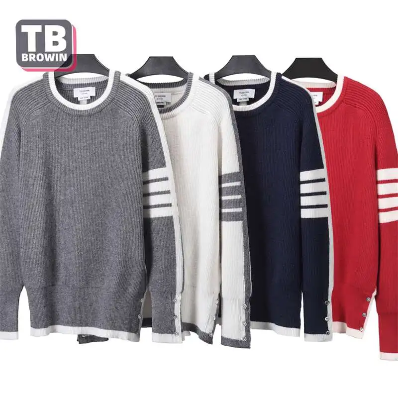 Brand TB BROWIN thom four-bar men's sweater Korean round-neck autumn and winter warm luxury personality collision
Brand TB BROWIN thom four-bar men's sweater Korean round-neck autumn and winter warm luxury personality collision