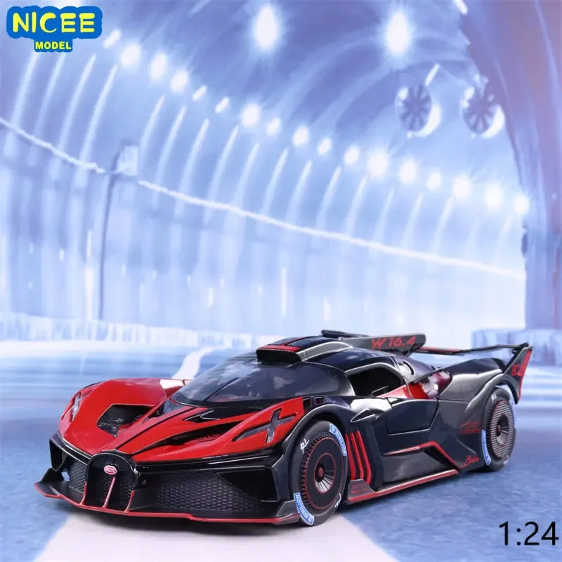1:24 Bugatti Bolide Supercar Diecast Alloy Luxury Car Model Sound Light Pull Back Car For Children Toys Gift E189
1:24 Bugatti Bolide Supercar Diecast Alloy Luxury Car Model Sound Light Pull Back Car For Children Toys Gift E189