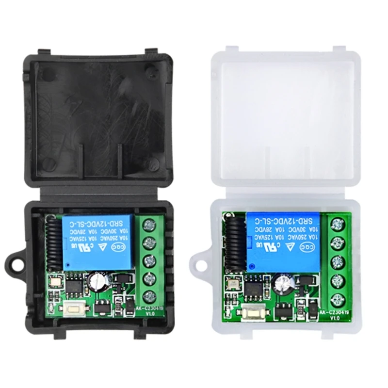 

Q81F 315MHZ 433MHz Remote Control DC12V 10A Wireless Remote Switches 1CH Relays Module Receiver RF Transmitter