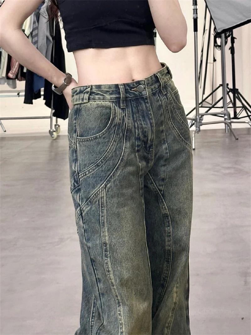 Thin Classical wide leg jeans Sc35ec6181555449fbea45cb4b04218bbi
