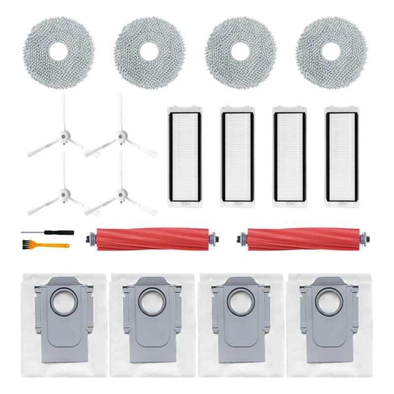 

Аксессуары для пылесоса Roborock Q Revo / P10 Robtic, основная боковая щетка, Швабра, ткань, Hepa фильтр, пылесборник